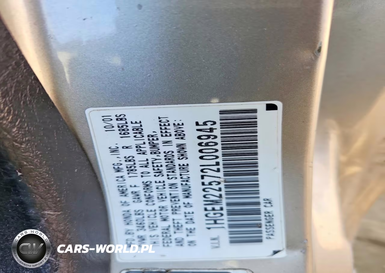 2002 Honda Civic Lx VIN:1HGEM22572L006945 - 12