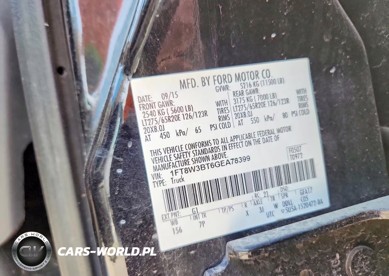 2016 Ford F350 Super Duty VIN:1FT8W3BT6GEA78399 - 13