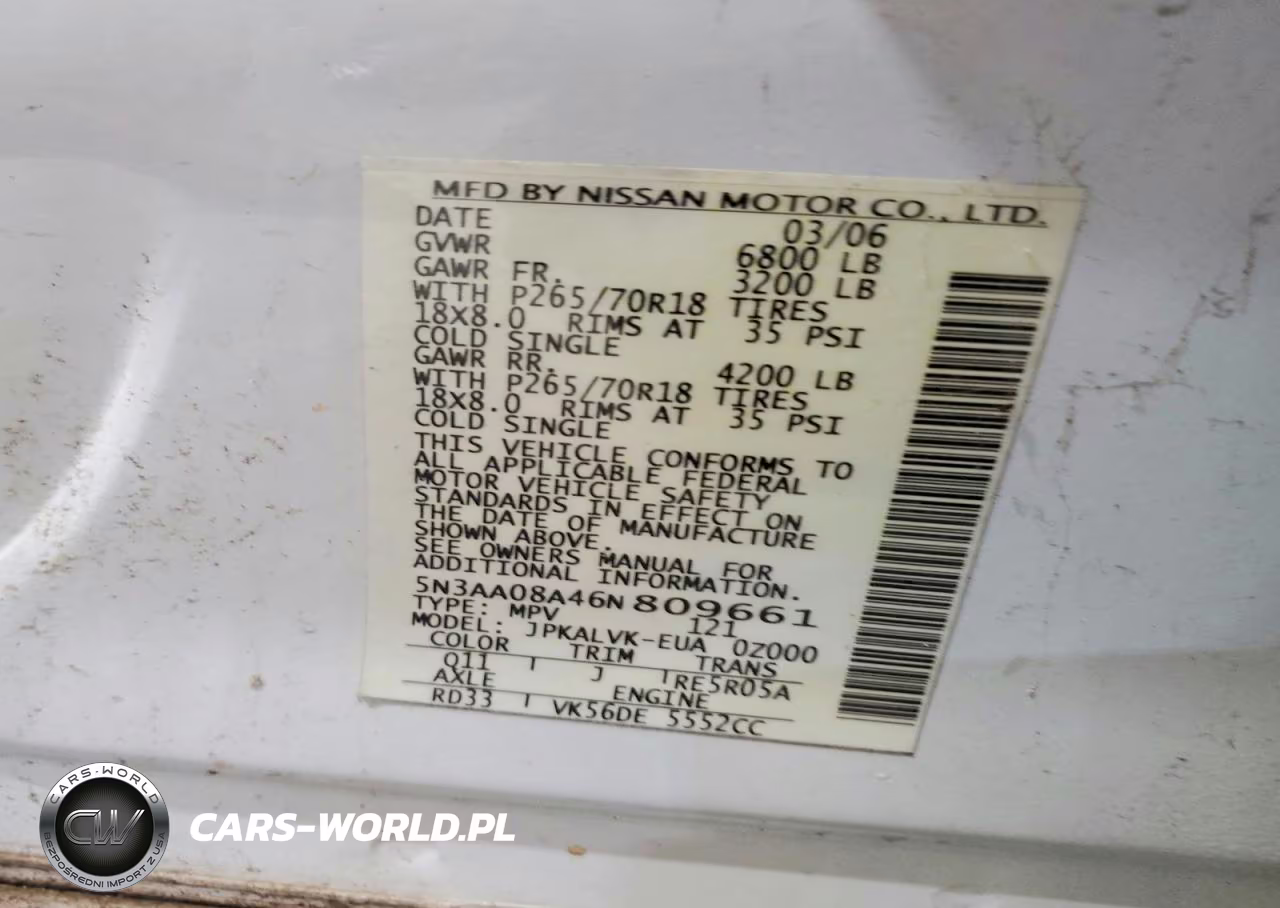 2006 Infiniti Qx56 Base VIN:5N3AA08A46N809661 - 13