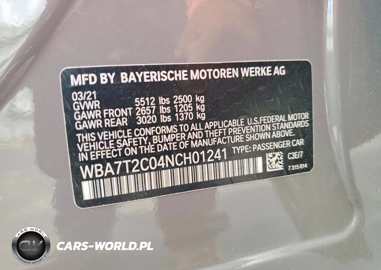 2022 BMW 740 I VIN:WBA7T2C04NCH01241 - 12