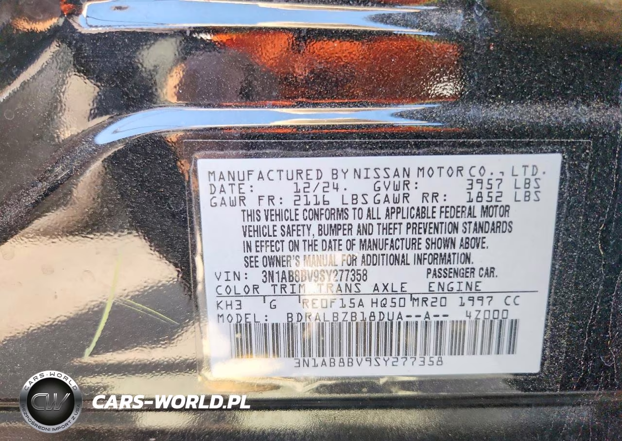 2025 Nissan Sentra S VIN:3N1AB8BV9SY277358 - 12