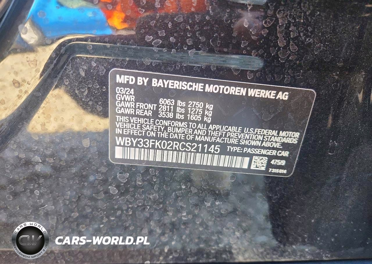 2024 BMW I5 Edrive 40 VIN:WBY33FK02RCS21145 - 12