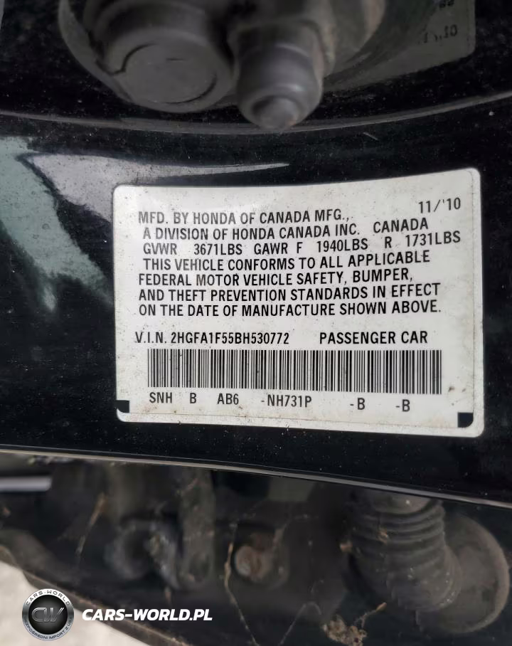 2011 Honda Civic Lx VIN:2HGFA1F55BH530772 - 12