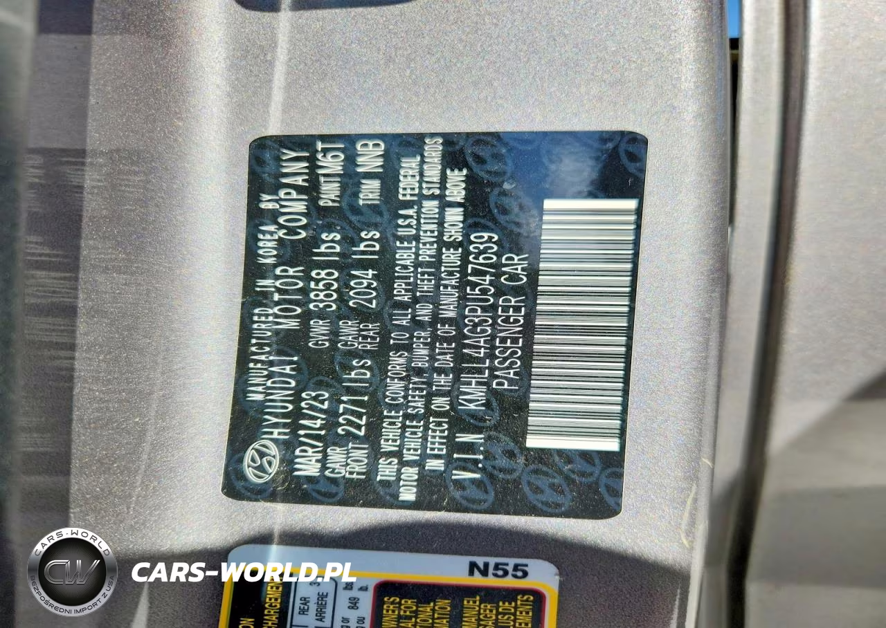 2023 Hyundai Elantra Se VIN:KMHLL4AG3PU547639 - 13