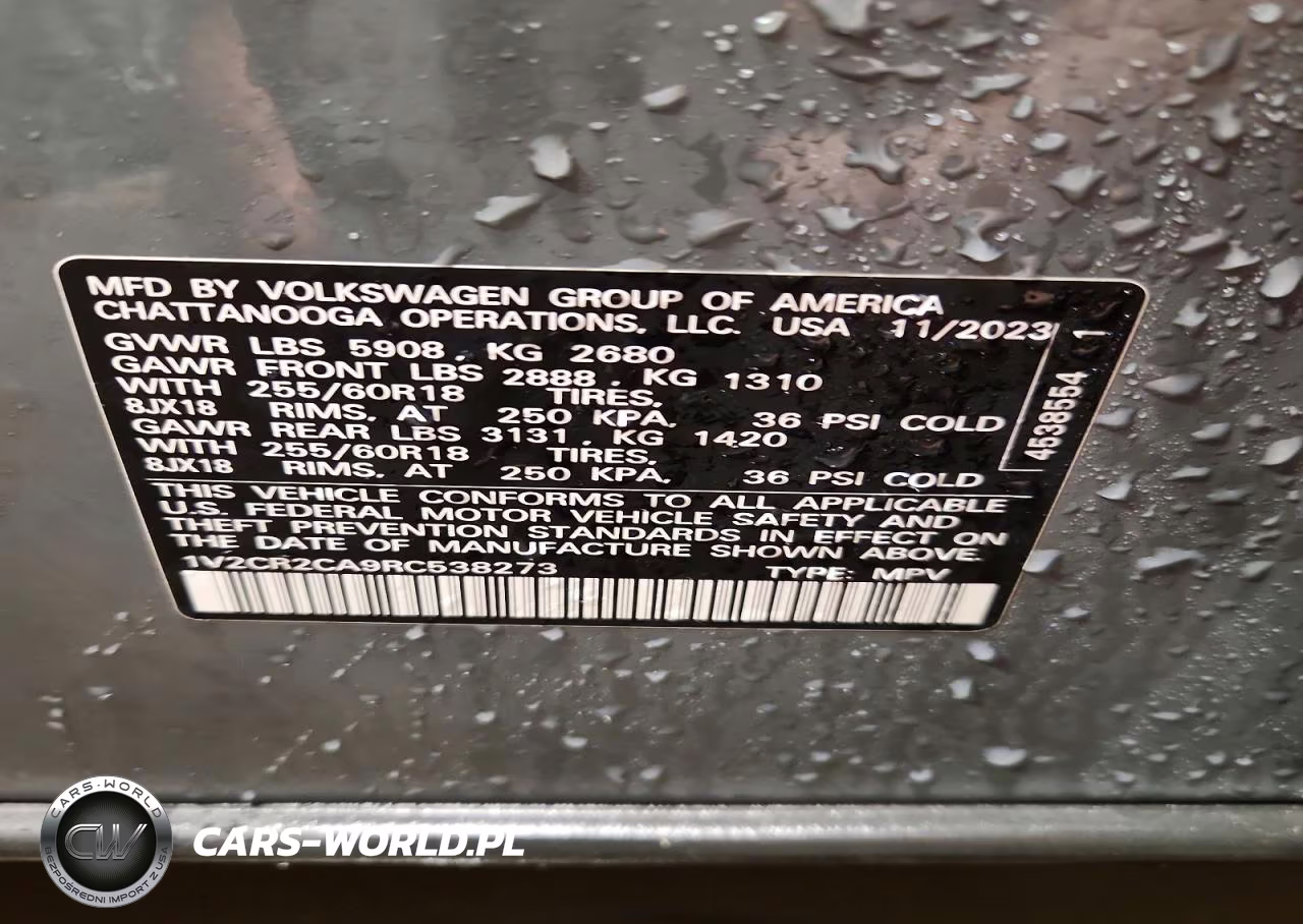2024 Volkswagen Atlas Peak Edition Se VIN:1V2CR2CA9RC538273 - 14