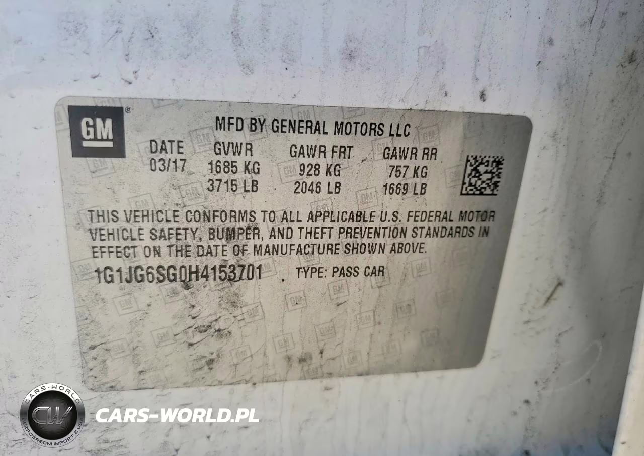 2017 Chevrolet Sonic VIN:1G1JG6SG0H4153701 - 12