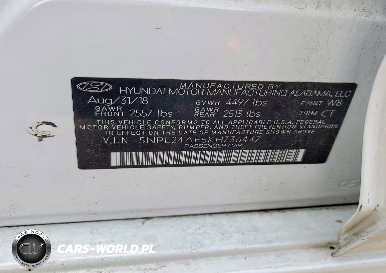 2019 Hyundai Sonata Se VIN:5NPE24AF5KH736447 - 12