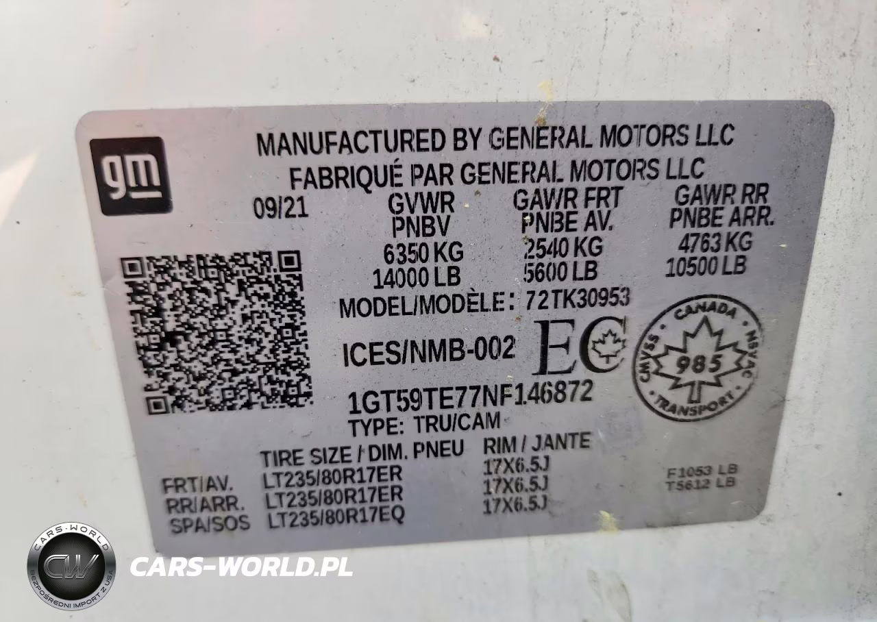 2022 GMC Sierra K3500 Utility - Service Truck VIN:1GT59TE77NF146872 - 14