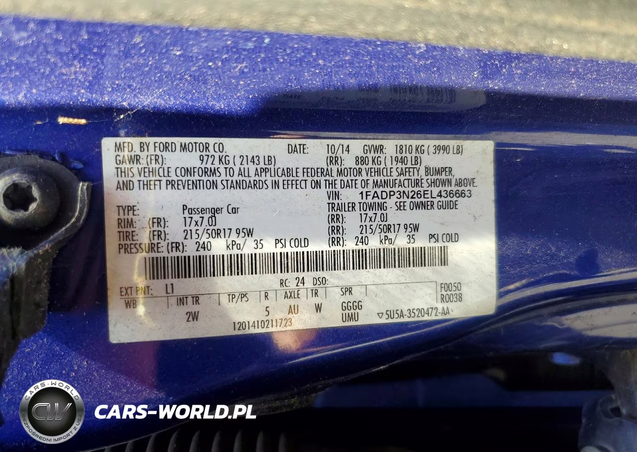 2014 Ford Focus Titanium VIN:1FADP3N26EL436663 - 13