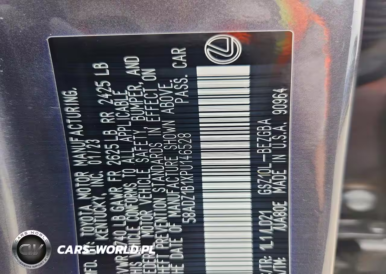 2023 Lexus Es 350 Base VIN:58ADZ1B1XPU146528 - 13