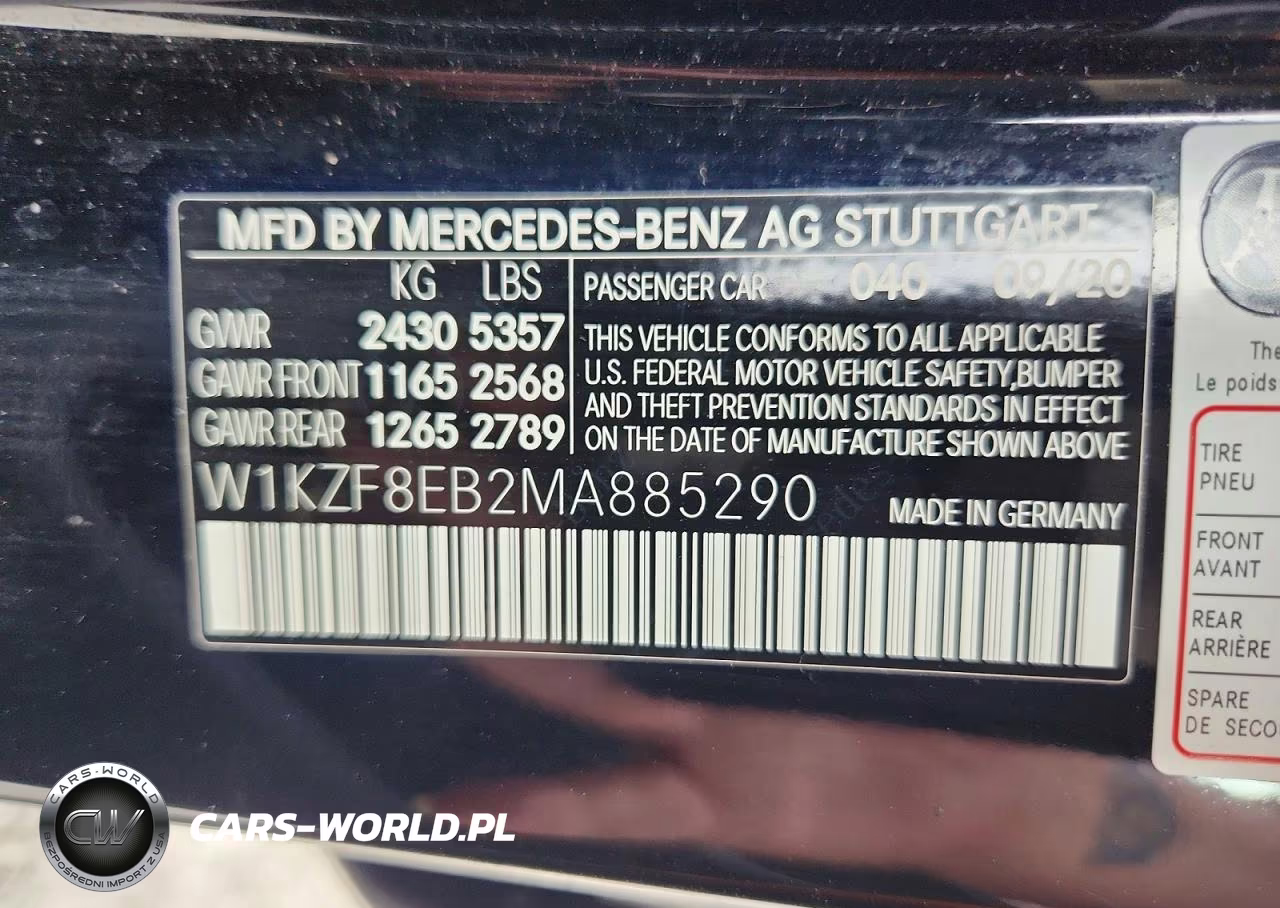 2021 Mercedes-Benz E 350 4Matic VIN:W1KZF8EB2MA885290 - 12