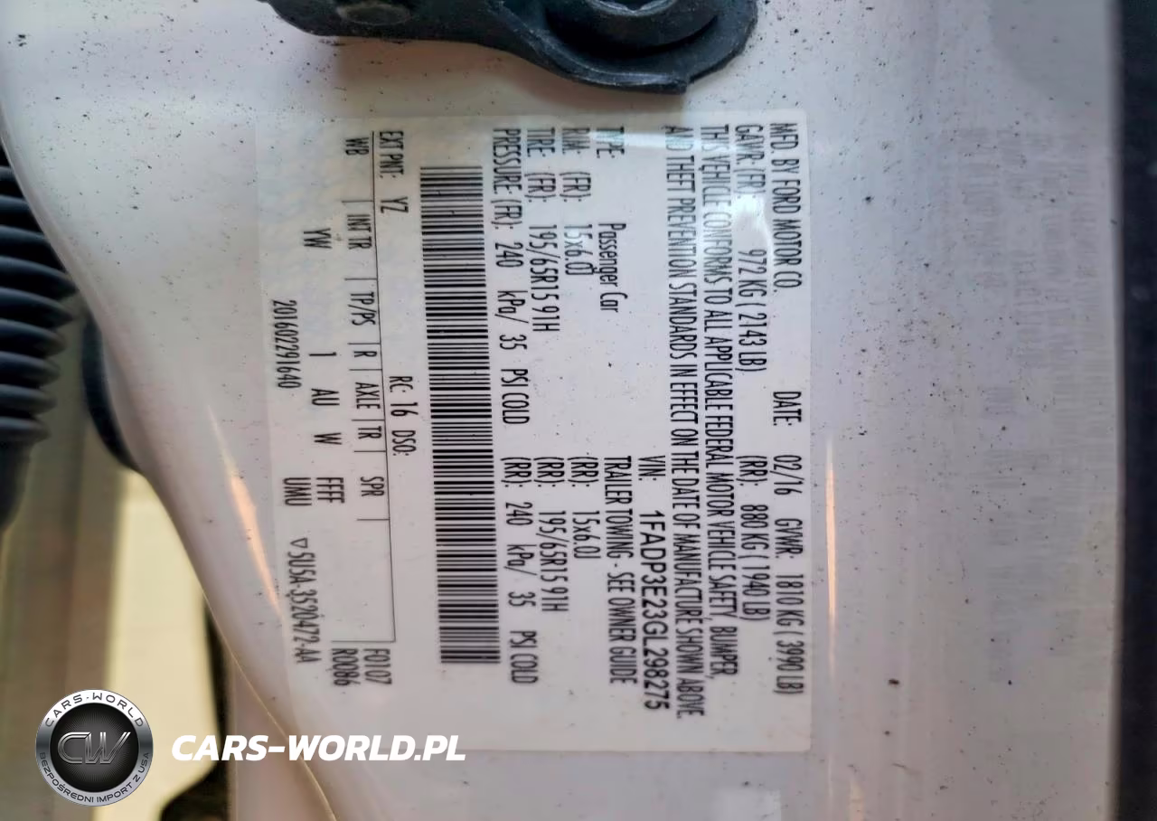 2016 Ford Focus S VIN:1FADP3E23GL298275 - 12