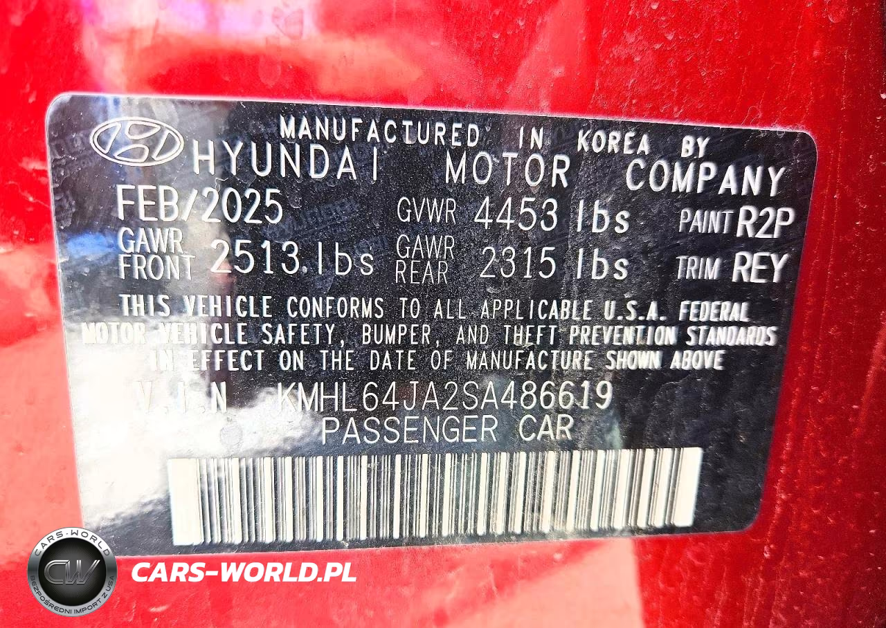 2025 Hyundai Sonata Sel VIN:KMHL64JA2SA486619 - 13