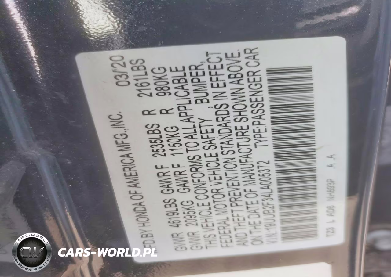 2020 Acura Tlx VIN:19UUB2F34LA005372 - 12