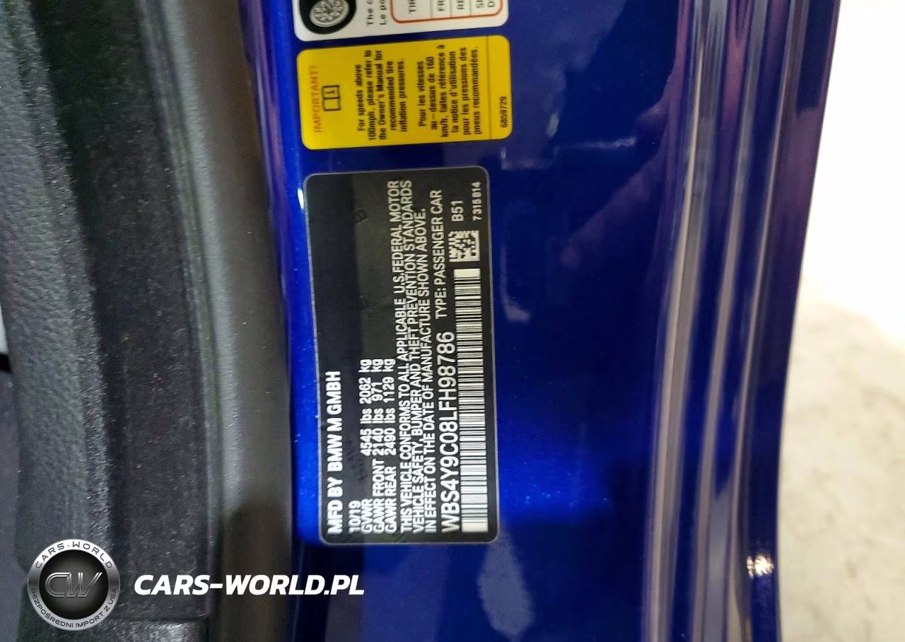 2020 BMW M4 VIN:WBS4Y9C08LFH98786 - 13