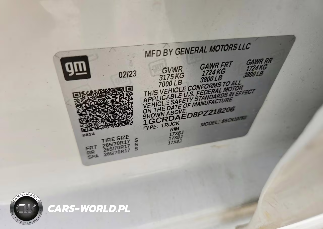 2023 Chevrolet Silverado K1500 VIN:1GCRDAED8PZ218206 - 15