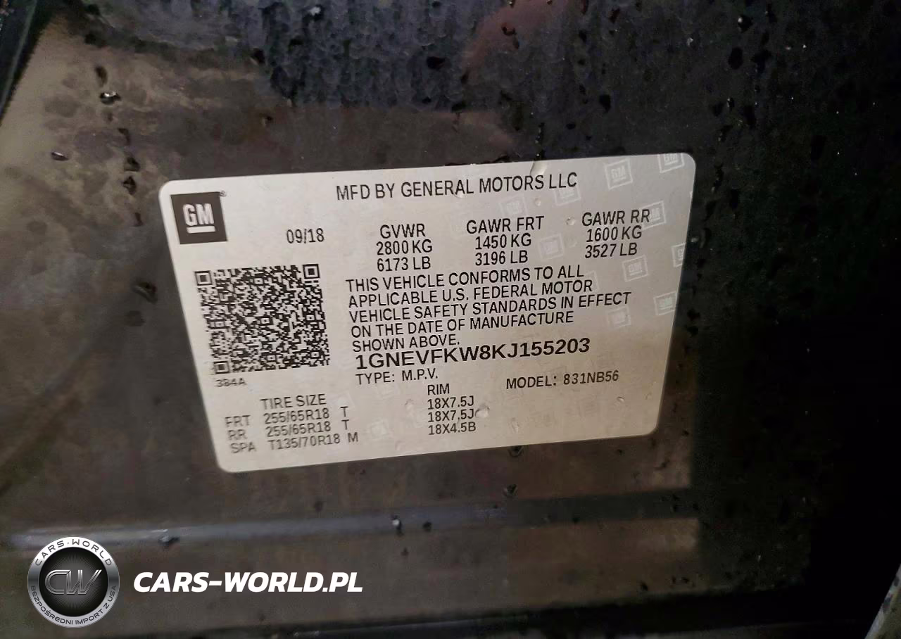 2019 Chevrolet Traverse Ls VIN:1GNEVFKW8KJ155203 - 13