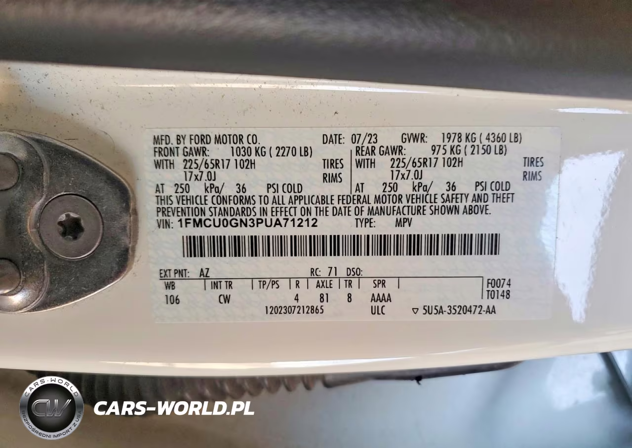 2023 Ford Escape Active VIN:1FMCU0GN3PUA71212 - 13