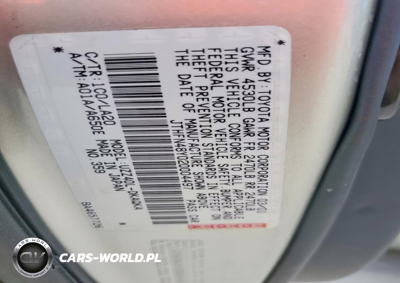 2002 Lexus Sc 430 Base VIN:JTHFN48Y020004497 - 12