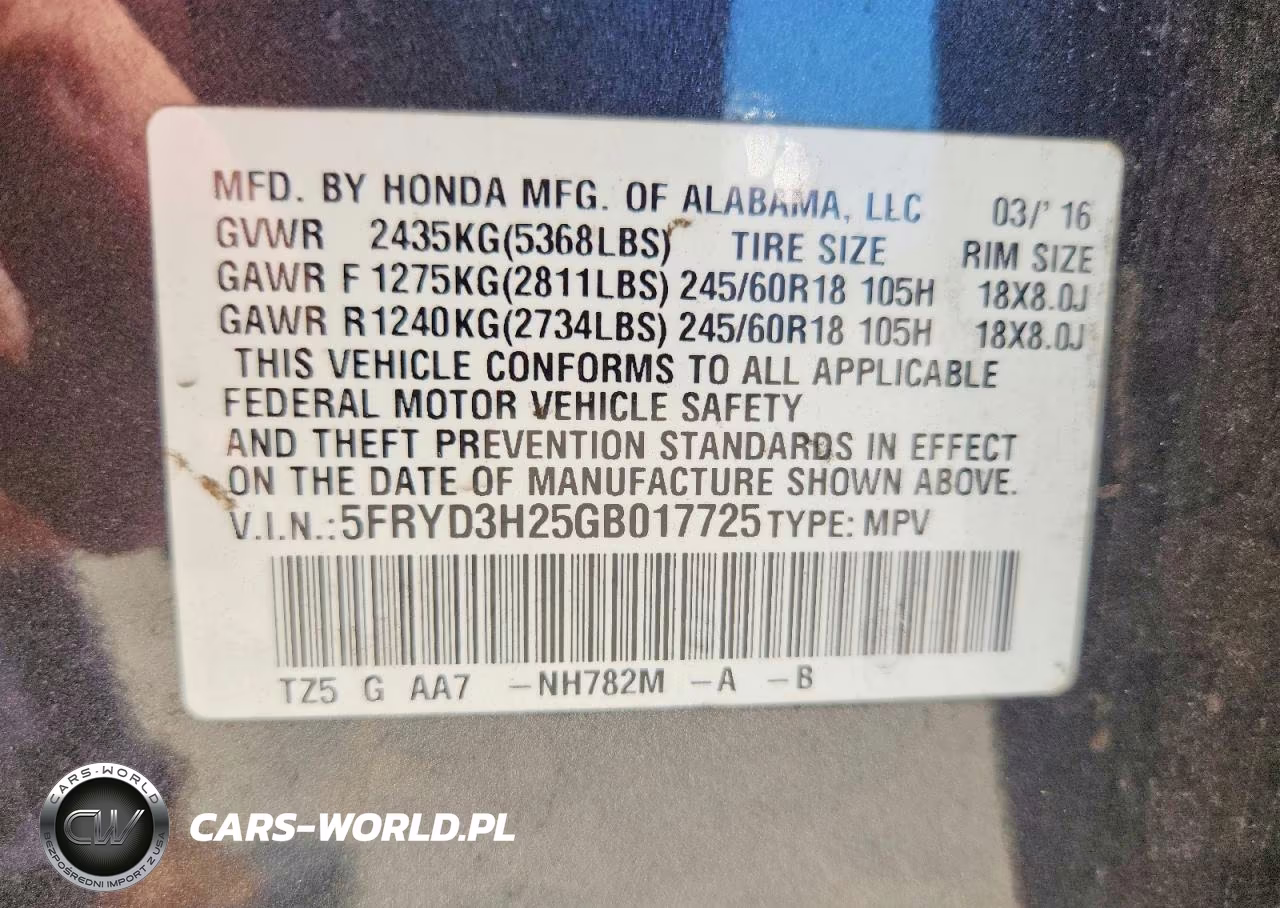 2016 Acura Mdx VIN:5FRYD3H25GB017725 - 12