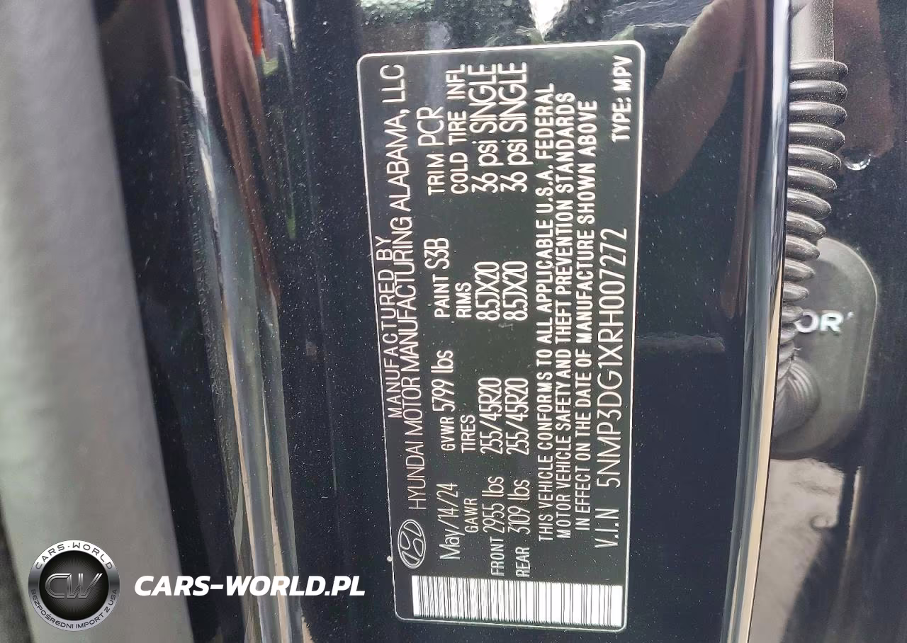 2024 Hyundai Santa Fe Hybrid Limited VIN:5NMP3DG1XRH007272 - 12