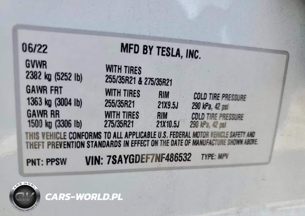 2022 Tesla Model Y VIN:7SAYGDEF7NF486532 - 13
