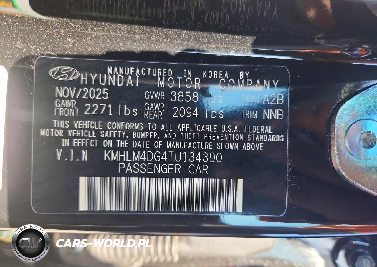 2026 Hyundai Elantra Sel Sport VIN:KMHLM4DG4TU134390 - 12