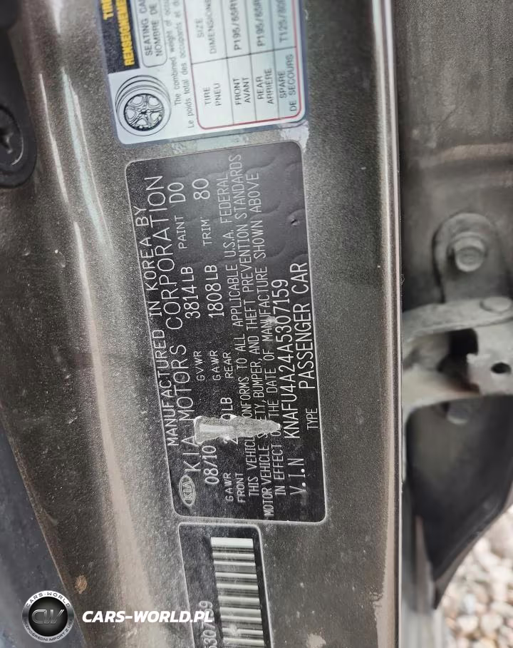 2010 Kia Forte VIN:KNAFU4A24A5307159 - 12