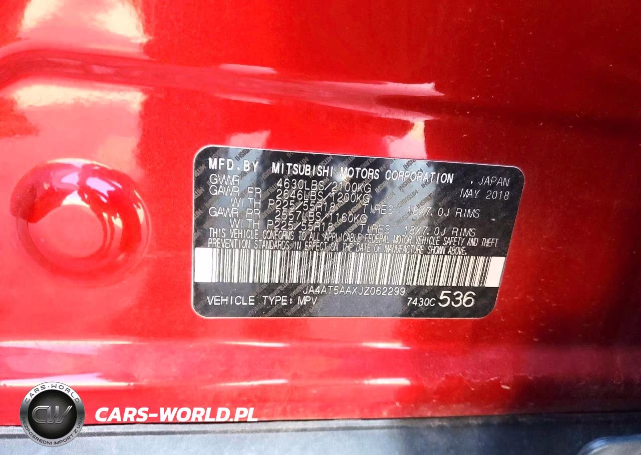 2018 Mitsubishi Eclipse Cross Se VIN:JA4AT5AAXJZ062299 - 13