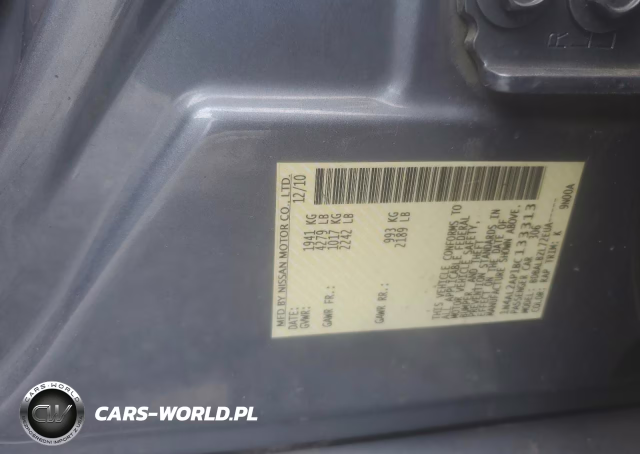 2011 Nissan Altima Base VIN:1N4AL2AP1BC133313 - 12