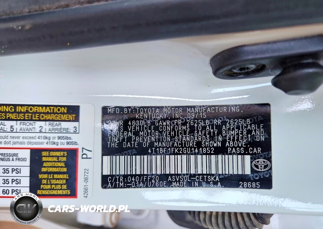 2016 Toyota Camry Se VIN:4T1BF1FK2GU141852 - 12