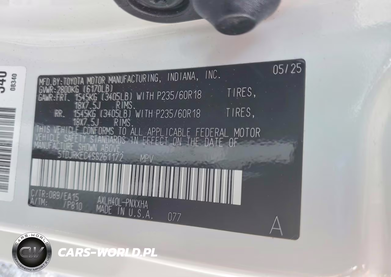 2025 Toyota Sienna Xle 7-Passenger VIN:5TDJRKEC4SS261172 - 13