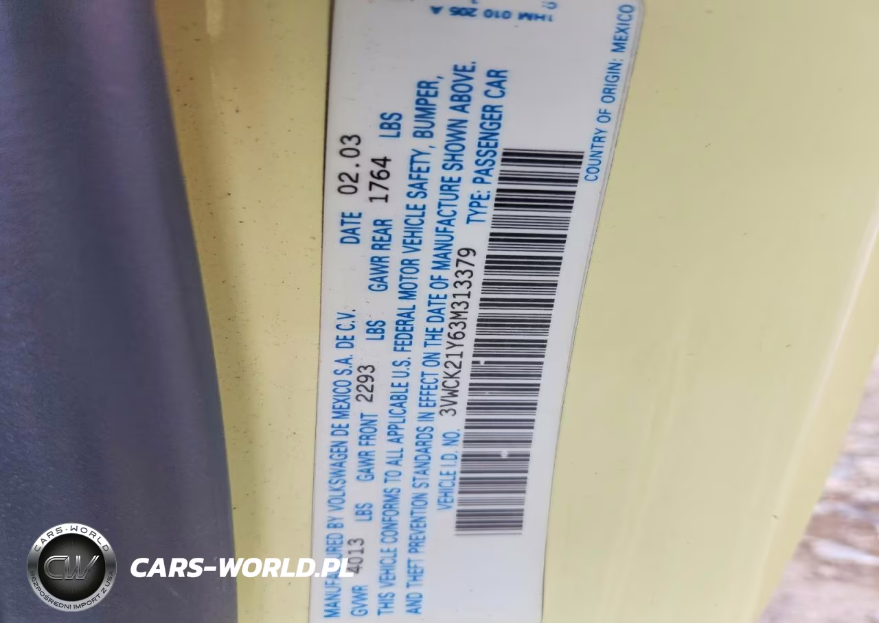 2003 Volkswagen New Beetle Gls VIN:3VWCK21Y63M313379 - 13