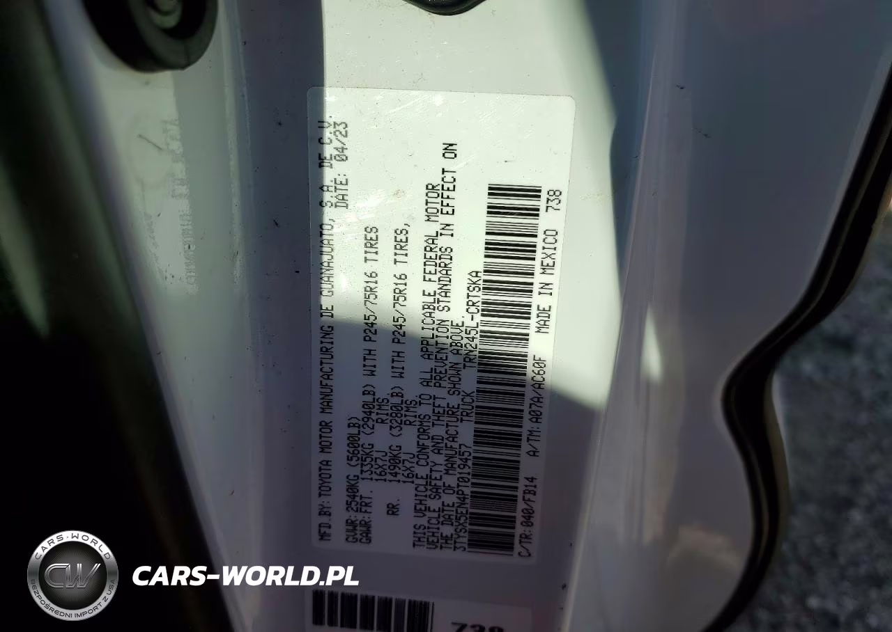 2023 Toyota Tacoma Sr VIN:3TYSX5EN4PT019457 - 13