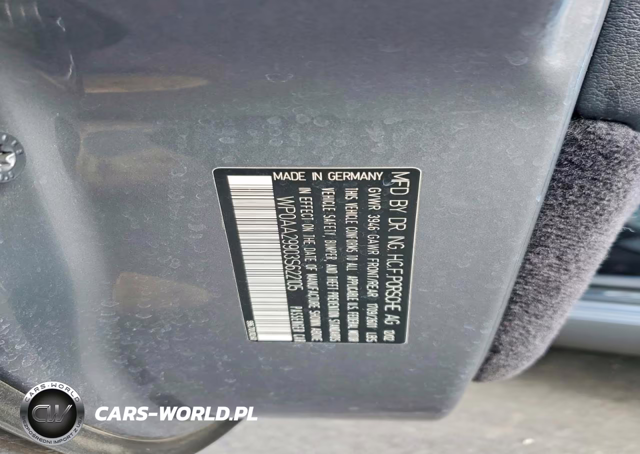2003 Porsche 911 Carrera 2 VIN:WP0AA29903S622105 - 12