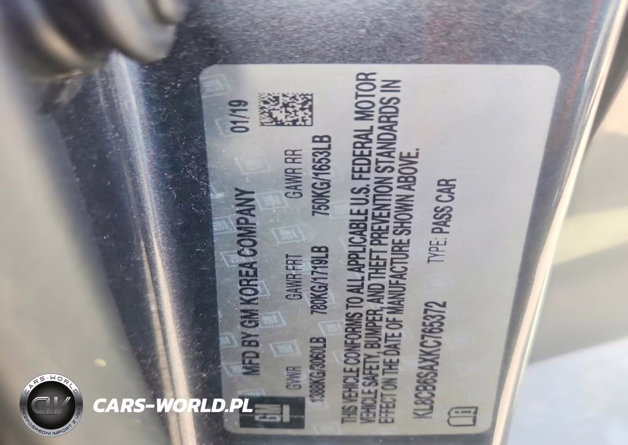 2019 Chevrolet Spark Ls VIN:KL8CB6SAXKC765372 - 12