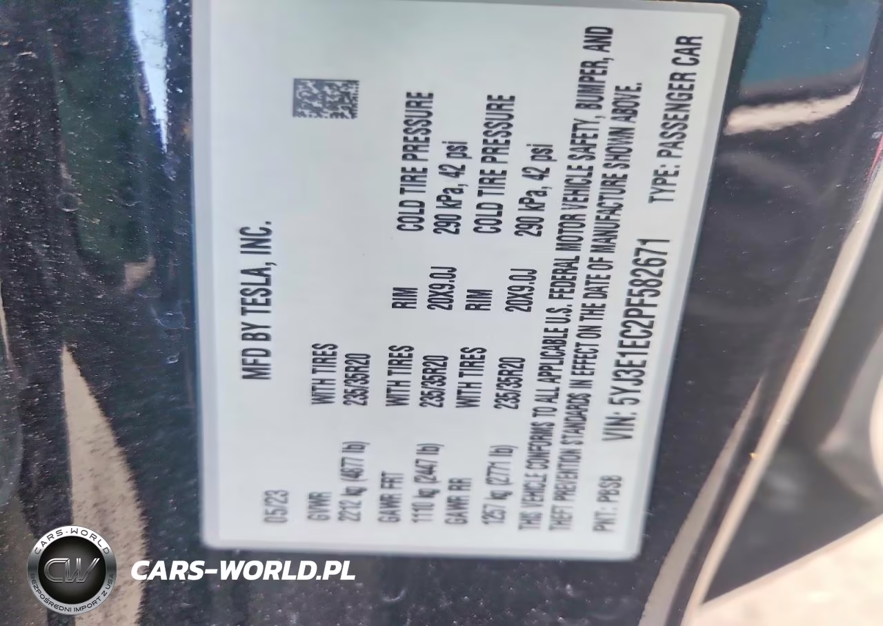 2023 Tesla Model 3 VIN:5YJ3E1EC2PF582671 - 12