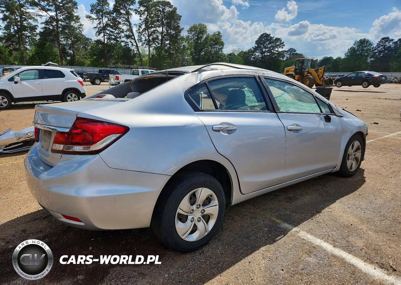 2013 Honda Civic Lx VIN:2HGFB2F59DH505542 - 3