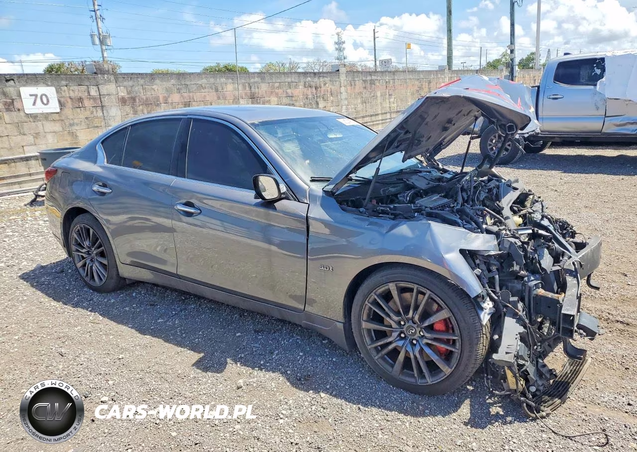 2019 Infiniti Q50 Red Sport 400 VIN:JN1FV7AP2KM760428 - 4