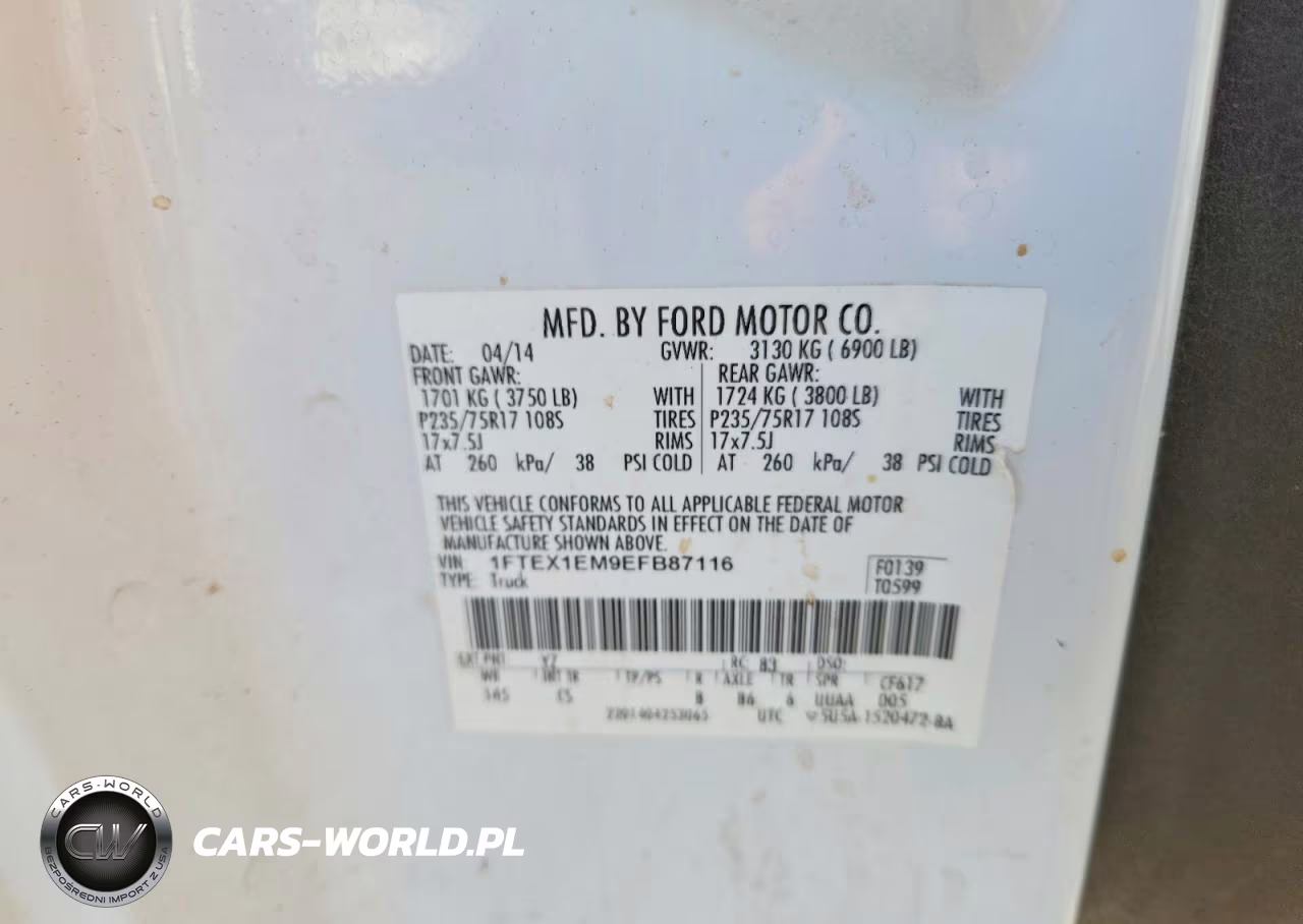 2014 Ford F150 Super Cab VIN:1FTEX1EM9EFB87116 - 12