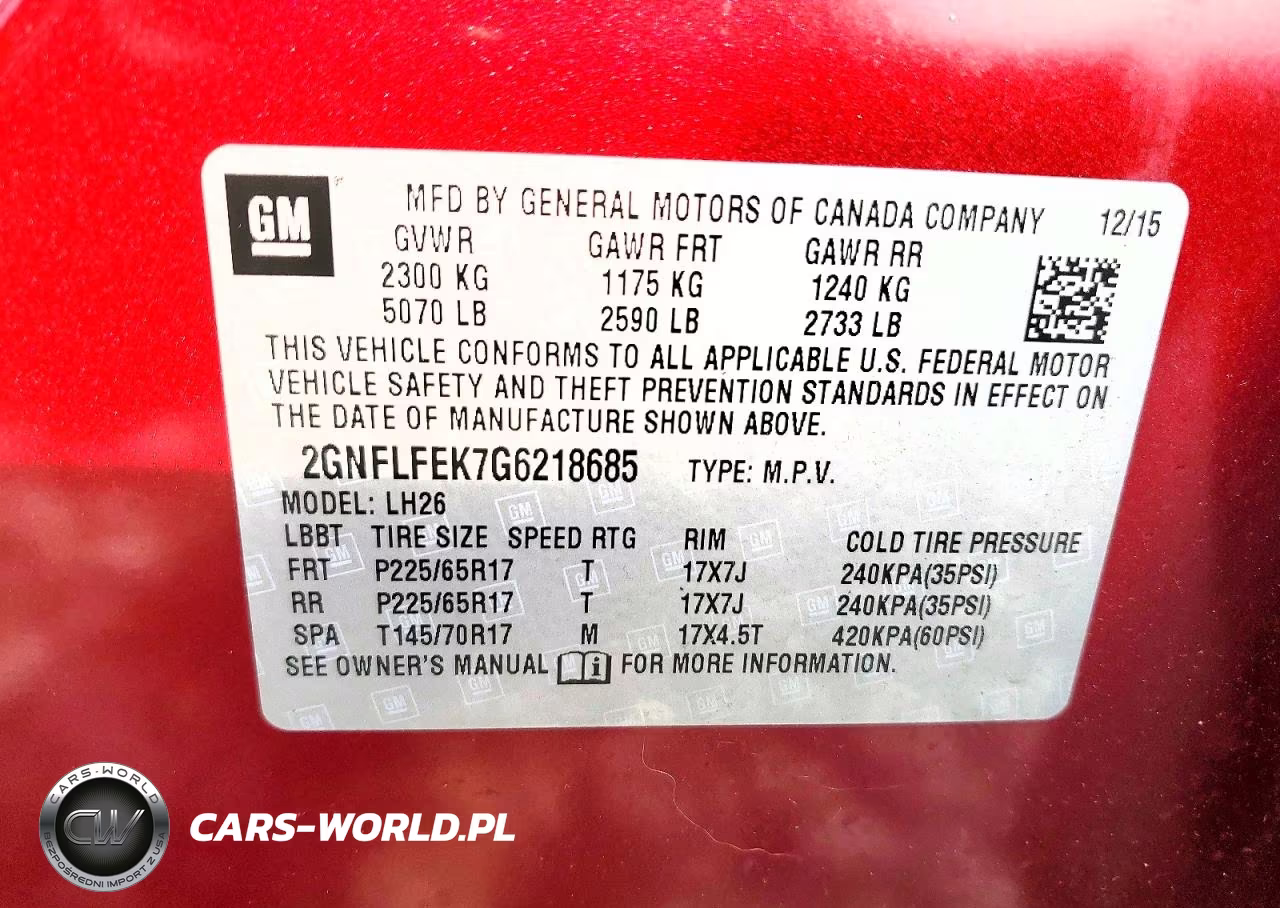 2016 Chevrolet Equinox Lt VIN:2GNFLFEK7G6218685 - 14