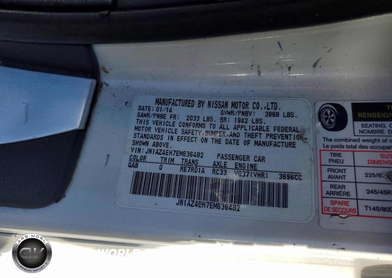 2014 Nissan 370Z Base VIN:JN1AZ4EH7EM636482 - 12