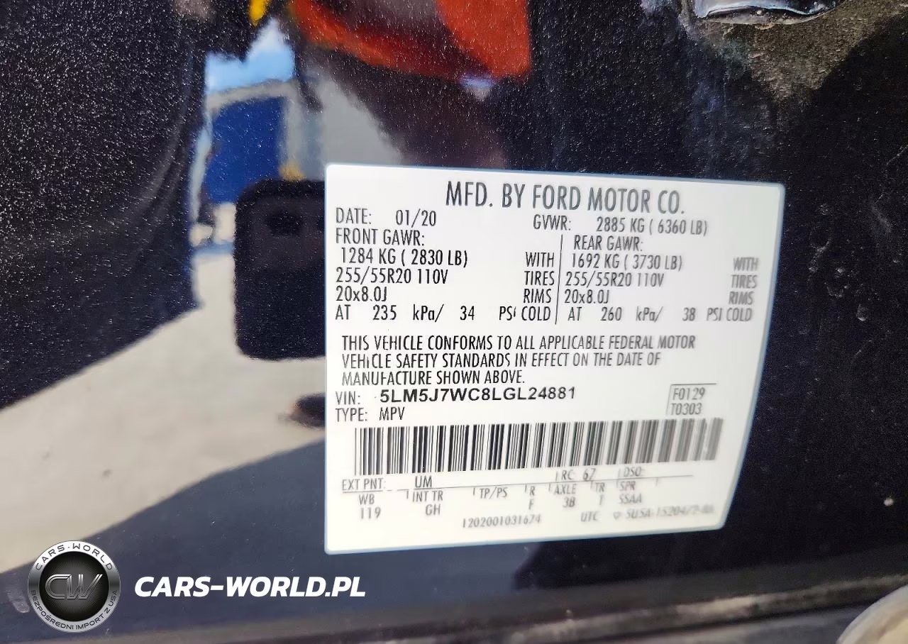 2020 Lincoln Aviator Reserve VIN:5LM5J7WC8LGL24881 - 14