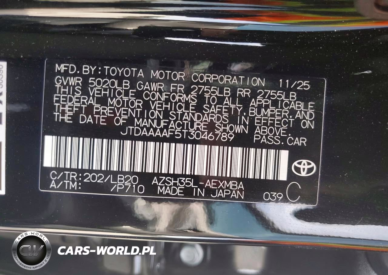 2026 Toyota Crown Nightshade VIN:JTDAAAAF5T3046789 - 12