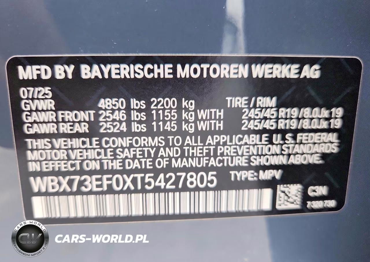 2026 BMW X1 xDrive28I VIN:WBX73EF0XT5427805 - 12