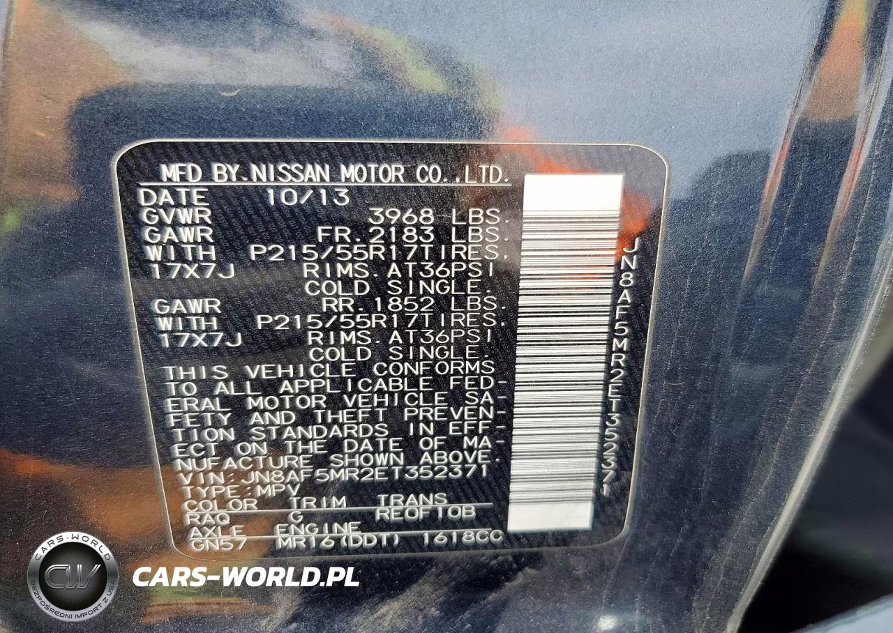 2014 Nissan Juke Sv VIN:JN8AF5MR2ET352371 - 12