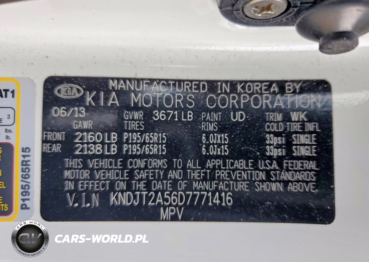 2013 Kia Soul Base VIN:KNDJT2A56D7771416 - 12