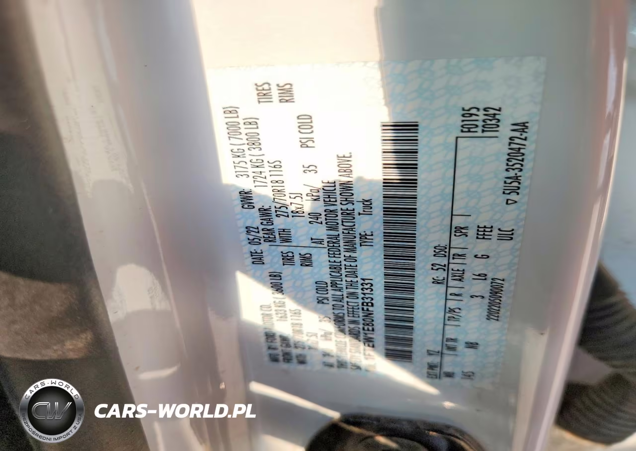 2022 Ford F150 Supercrew VIN:1FTEW1E80NFB31331 - 14