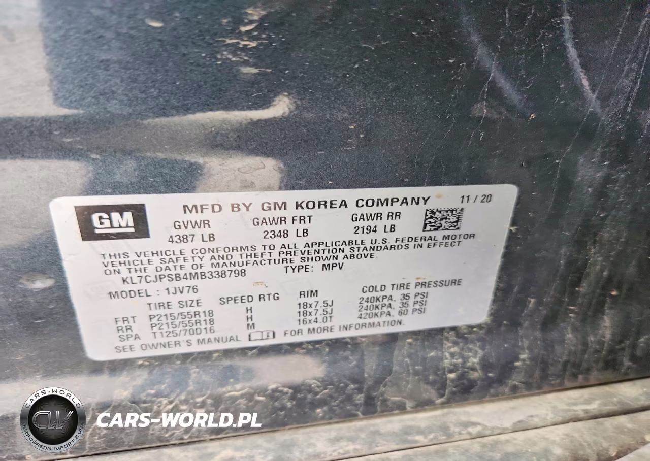 2021 Chevrolet Trax 1Lt VIN:KL7CJPSB4MB338798 - 14