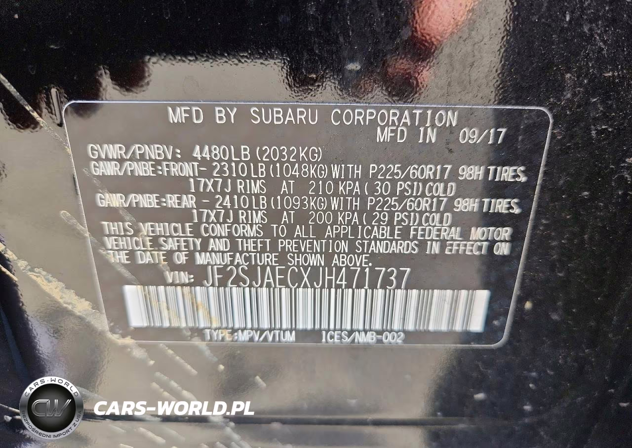 2018 Subaru Forester 2.5I Premium VIN:JF2SJAECXJH471737 - 13